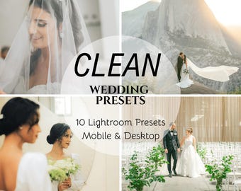 Saubere Hochzeit Lightroom Presets – Naturfotografie (Mobile & Desktop)