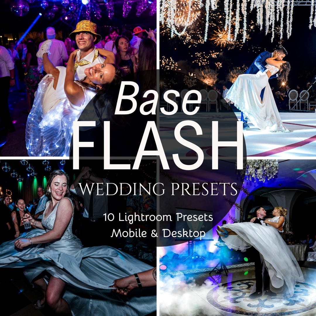Reception Edits Flash Wedding Lightroom Presets, Direct Flash Presets, Reception ...