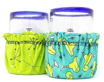 Reversible Drink Sleeve Cover Cozy | Margaritas/Lime