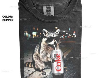 Vintage Raccoons T-shirts, Funny Meme Genz Dank Raccoons, Trendy Shirt, Animal Meme Graphic Tee, Gift for Men, Women