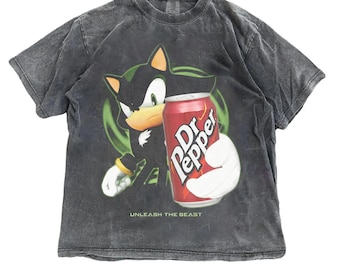Funny Hedgehog Dr Pepper Shirt, Unlesh The Beast T-Shirt, Shadow the Hedgehog Shirt, Sonic Shirt Speedy Cartoon Animal Graphic Tee