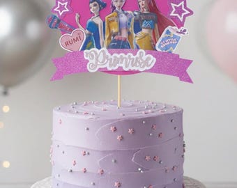 K-Pop demon hunters cake topper
