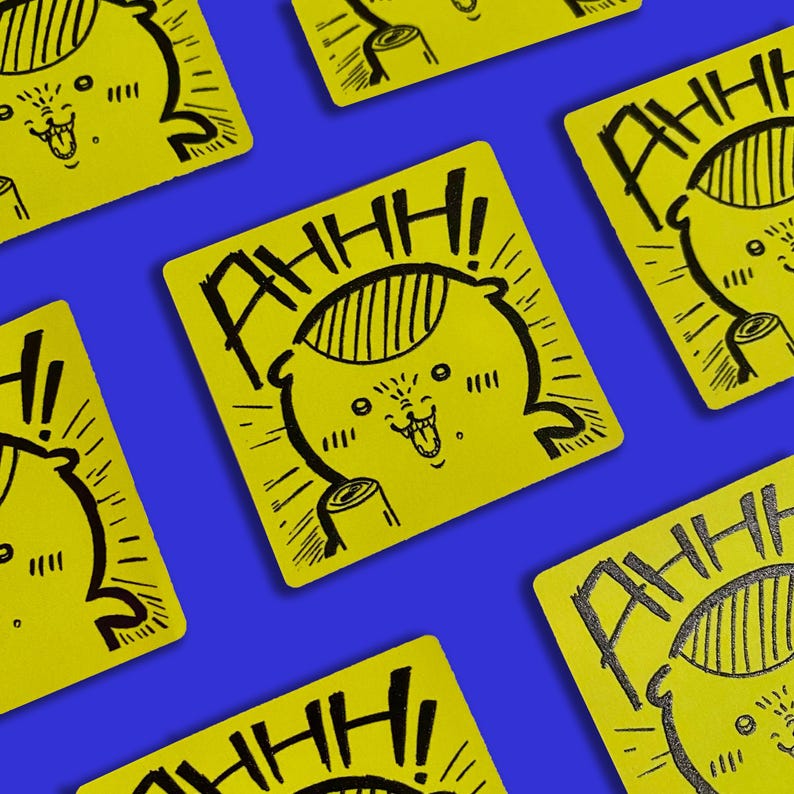 Kurimanju AHHH Sticker - Etsy