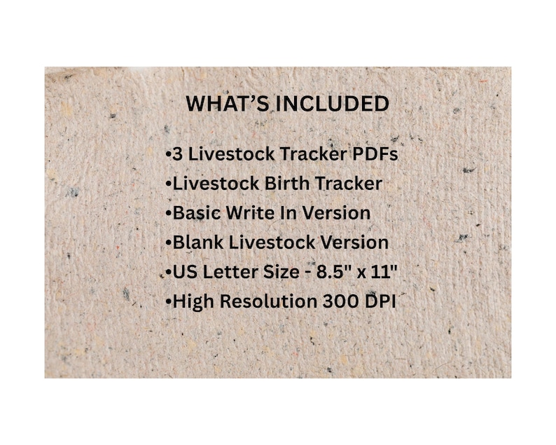 Livestock Birth Tracker Bundle • 3 Printable Versions • Farm Animal ...