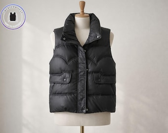 Lightweight Puffer Vest | High-Neck Cotton Padded Sleeveless Waistcoat