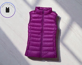 Gesteppte Kugelweste Damen | Ärmelloses Winter Top