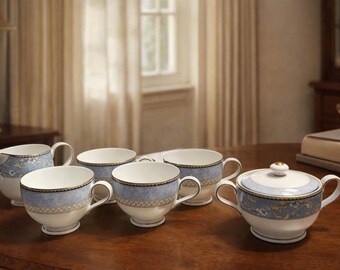 Juego de té de porcelana fina Noritake New Lineage II