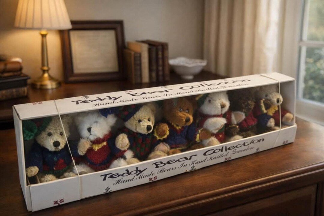 Hugfun Int'l Teddy Bear Collection Hand-knitted Sweaters Set of 7 - Etsy
