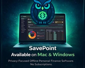 Software de escritorio de presupuestos y finanzas personales SavePoint (licencia v1.00)