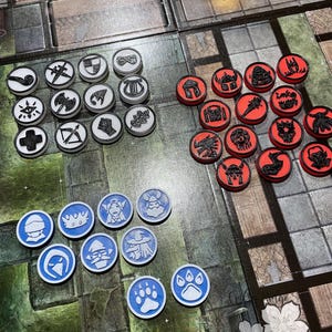 Boss Token - NPC Token - Gaming Token - TTG Token - DND Token - Monster Token - Class Tokens - Table Top Gaming Tokens