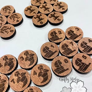 Last Tombs of the Ancients Tokens = Creature Tokens - Monster Tokens - Gaming Tokens - DND Tokens - Table Top Gaming Tokens
