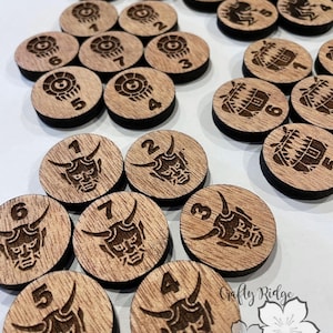 Monster Menagerie Tokens - Creature Tokens - Monster Tokens - Gaming Tokens - DND Tokens - Table Top Gaming Tokens