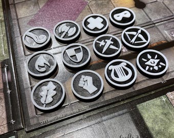 3D Printed Class Tokens: Tabletop Gaming Accessories