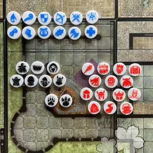 Boss Token - NPC Token - Gaming Token - TTG Token - DND Token - Monster Token - Class Tokens - Table Top Gaming Tokens
