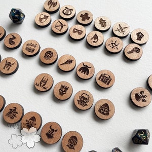 Boss Token - NPC Token - Gaming Tokens - Tokens - TTG Tokens - DND Tokens - Monster Tokens - Class Tokens - Table Top Gaming Tokens