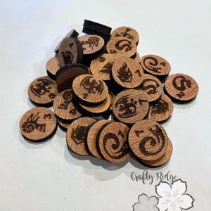 Dragons Domain Tokens - Creature Tokens - Monster Tokens - Gaming Tokens - Dragon Campaign - DND Tokens - Table Top Gaming Tokens