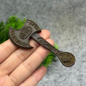 Vintage Bronze Chinese Axe,Copper Dragon Ax-Feng Shui Ornament