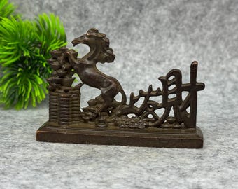 Vintage bronze horse statue, Fengshui statue