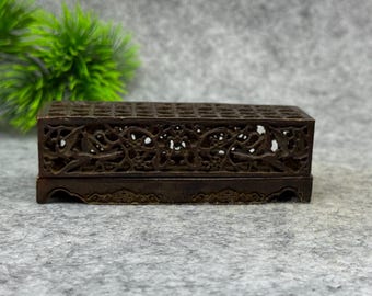 Vintage Bronze Openwork Incense Burner – Plum Blossom & Magpie Censer