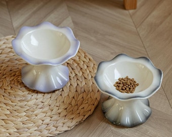 Podwyższona ceramiczna miska dla kota – Podwyższona miska do karmienia kotów