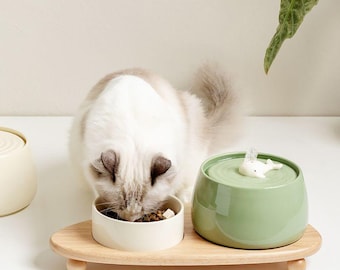 1000ml Ceramic Pet Water Fountain – Automatic Drinking Fountain for Cats & Small Dogs