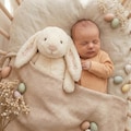 Baby's First Easter 2026 Gift, Personalized Bunny with Date, Newborn Keepsake Plush, Custom Embroidered Rabbit, My 1st Easter Present