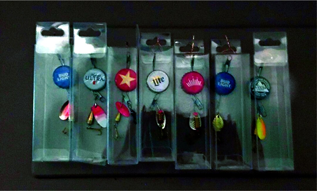 Fishing Lure Bottle Caps Beer Bottle Cap Lure Father's Day Gift Fisherman Gift 131 Etsy