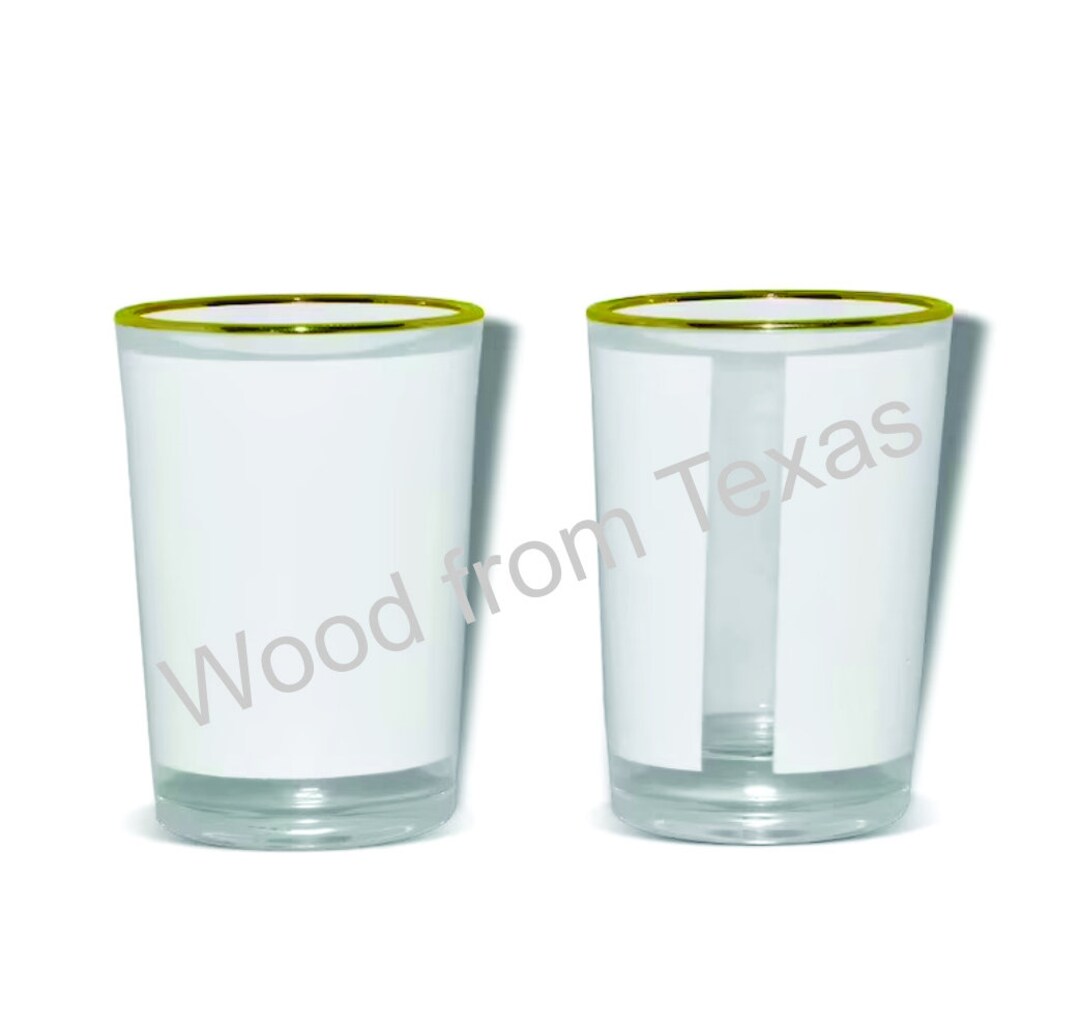 Shot Glass Sublimation Blanks Set of 4 Etsy