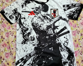 Camiseta de fútbol japonesa rara Zoro Anime Concept Edition S, M, L, XL, XXL