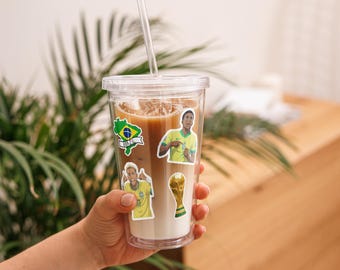 Przezroczysty plastikowy kubek na Mistrzostwa Świata w Brazylii 2026