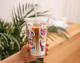 Przezroczysty plastikowy kubek na Mistrzostwa Świata w Norwegii 2026