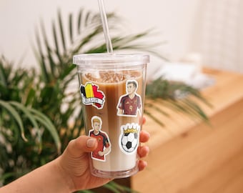 Przezroczysty plastikowy kubek na Mistrzostwa Świata w Belgii 2026