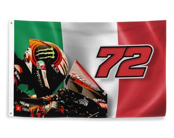 Marco Bezzechi 72 Moto GP Flag
