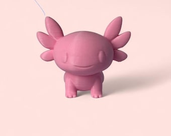 Chibi Axolotl, décoration de bureau animal mignon, impression 3D animal endémique à collectionner