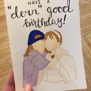 Mary-Kate and Ashley &quot;It Takes Two&quot; Greeting Card (HAND DRAWN and COLORED)