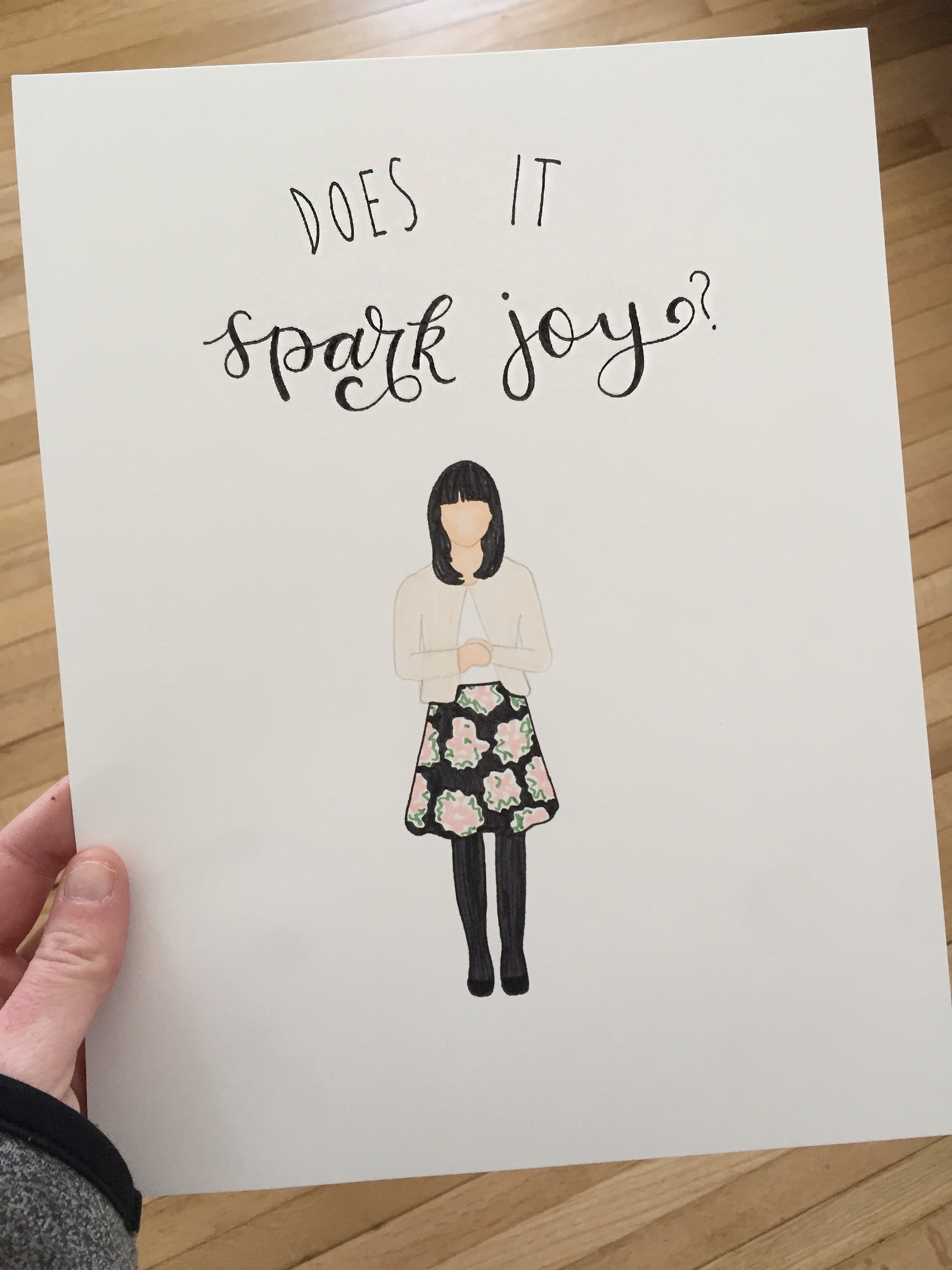 Marie Kondo Print Does It Spark Joy | Etsy