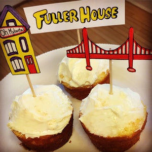 Fuller House Cupcake Toppers (HAND DRAWN and COLORED)