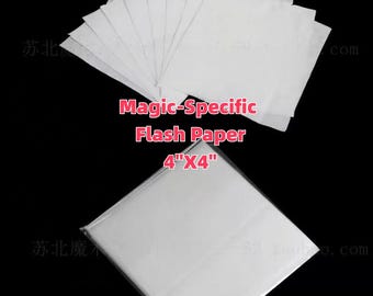 Magic-Specific Flash Paper,4“X4",Magic Performances Prop