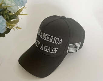 MAGA Hat: Embroidered Baseball Cap, Adjustable