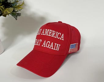 MAGA Hat: Embroidered Baseball Cap, Adjustable