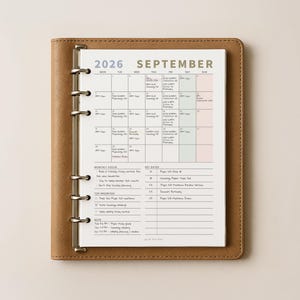 Utskrivbar läsårskalender 2026–2027 • Skolplanerare för lärare och elever • Månadslayout • Augustistart • Pastellminimalistisk PDF