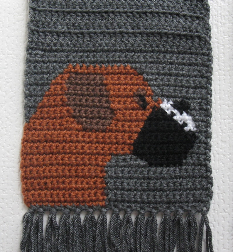 Boxer Dog Scarf Crochet Pattern. Instant Download Pdf for a Etsy