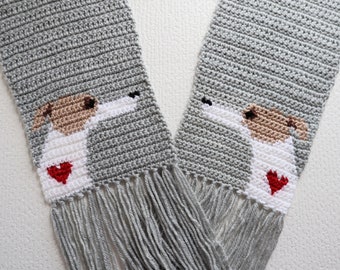 Greyhound crochet pattern.  Instant download to make a greyhound dog scarf.  Pet lovers crochet