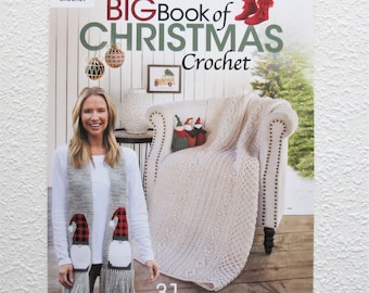 Christmas crochet pattern BOOK. 31 diy patterns for the Holiday season. Stockings, slippers, doilies, blankets, pillows and many more.