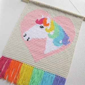 Horse Crochet Pattern: Rainbow Pony Wall Hanging (PDF Pattern)