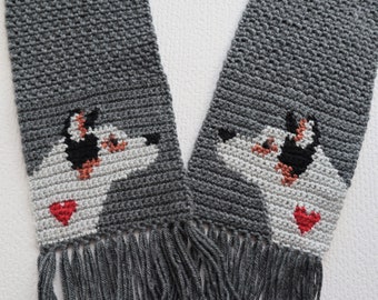 Blau Heeler Häkelschal-Muster: DIY Australian Cattle Dog (PDF-Muster)