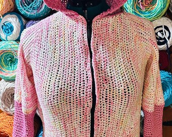 Crochet Jacket Pattern/Creamsicle Bloom Jacket