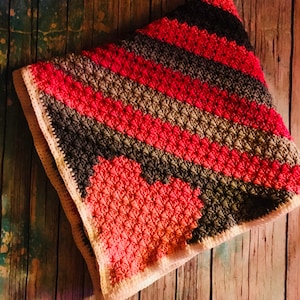 C2C Crochet Heart Graph