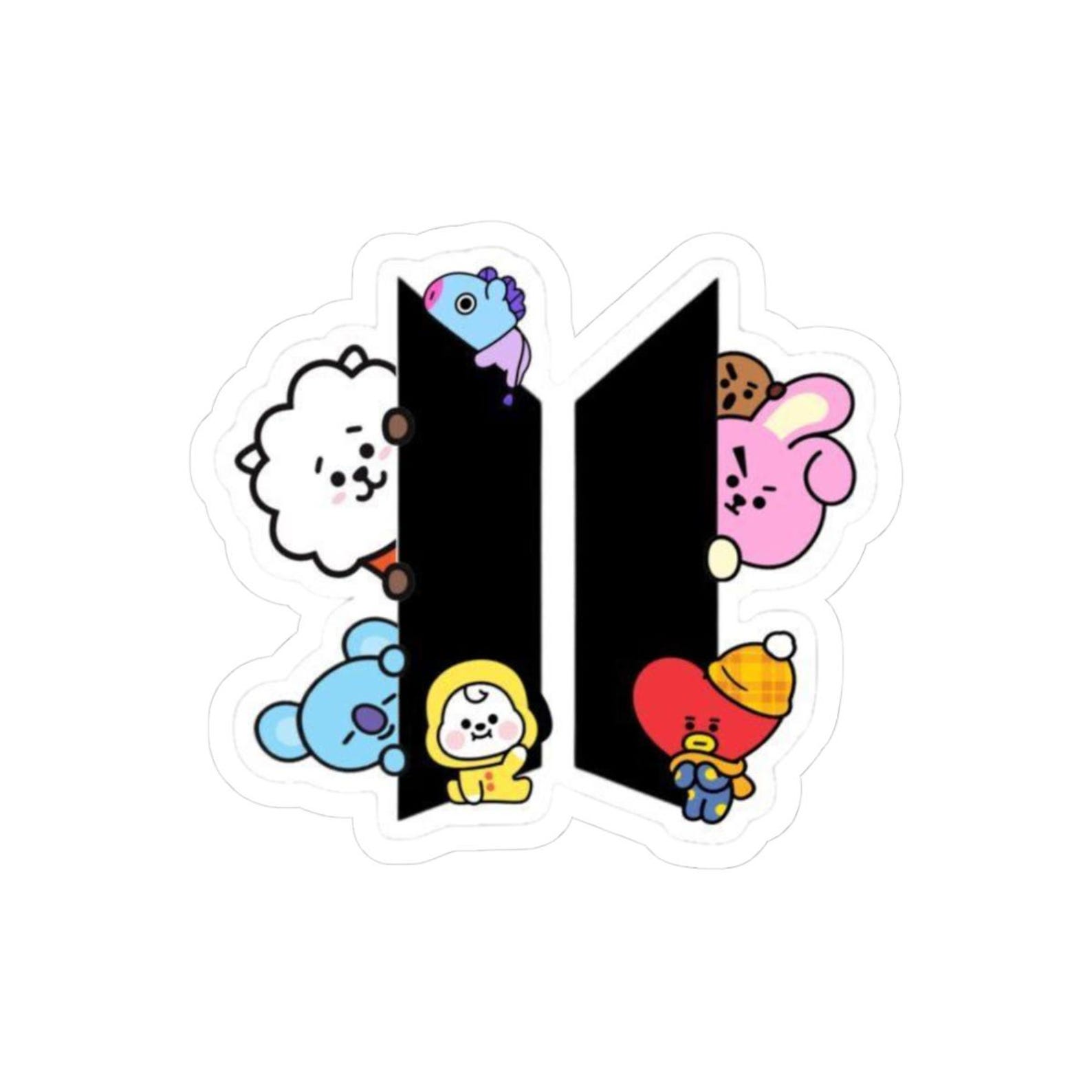 BT21 Character Logo Sticker - Etsy