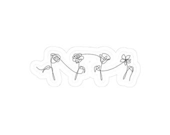 BTS Love Yourself Decal Sticker - Etsy